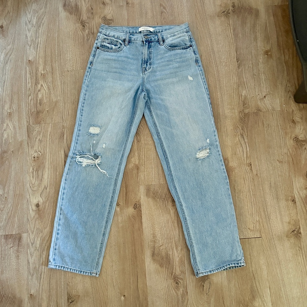 Classic Blue Distressed Women's Jeans